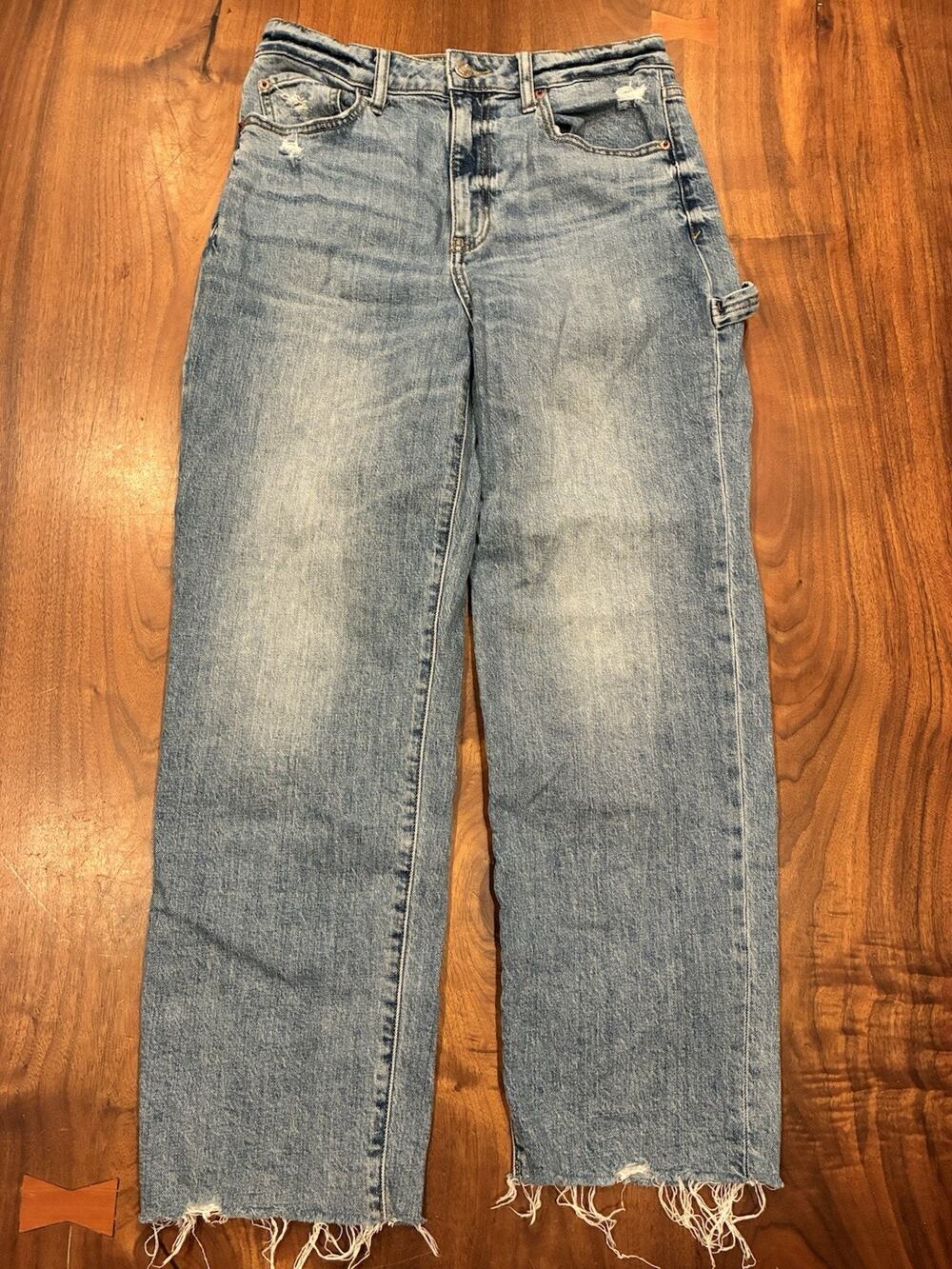 Daze Women's Distressed Hem Denim Jeans Size 27 “Tough Love”